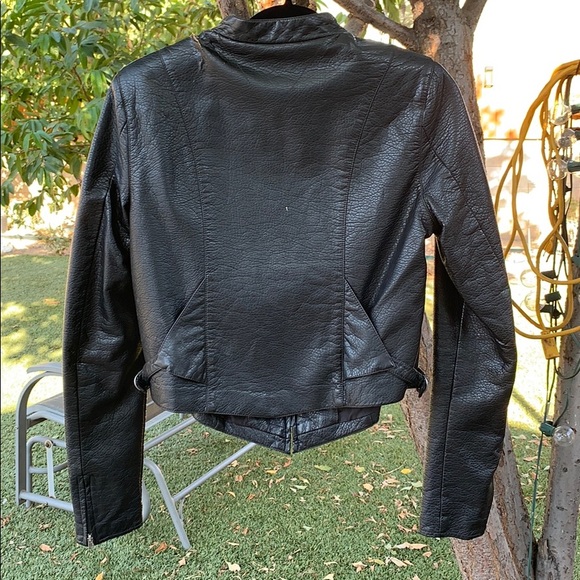 Vans Black Leather Jacket - Picture 5 of 7